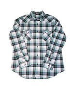 Helix Athletic Fit Men&#39;s Size 2XL Snap Buttons Western Plaid Long Sleeve... - £15.27 GBP