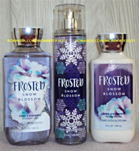Frosted Snow Blossom Bath Body Works Fragrance Mist Body Lotion Shower Gel - £38.83 GBP