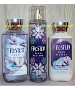 Frosted Snow Blossom Bath Body Works Fragrance Mist Body Lotion Shower Gel - £39.28 GBP