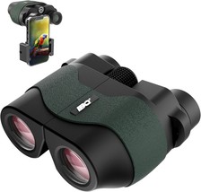 Ibq Binoculars For Adults,12X30 Binoculars With Upgraded Phone Adapter, Compact - $50.99