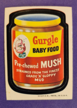 Topps Wacky Packages Gurgle Baby Food White Back 1973 2nd Series - £10.16 GBP