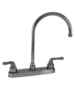Ultra Faucets Mobile Home/RV 8&quot;, Kitchen High-Rise Gooseneck Chrome - £31.41 GBP