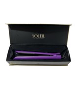 Soleil Professional Solid Ceramic Flat Iron Magnetized Plates Purple w/r... - $1,396.51 MXN