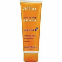 Alba Botanica Moisturizing Cream Shave, Mango Vanilla 8 fl oz (225 ml) - £10.27 GBP