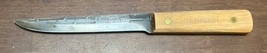 Vtg Old Hickory 6” butcher Knife Tru-Edge Ontario Knife Co. USA Wood Handle - £15.93 GBP