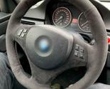 Suede Steering Wheel Cover For Bmw M3 E90 E91 E92 E93 E87 E81 E82 E88 - £27.51 GBP+