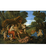 framed canvas art print giclée mars and venus nicolas poussin 11&quot;X16&quot; - £34.95 GBP