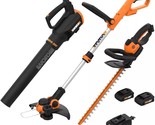 Worx 20V Power Share - 3Pc. Cordless Combo Kit (Hedge Trimmer,, And Blow... - £201.65 GBP