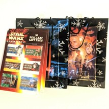 Star Wars Episode I Foil Leaf Gift Tags and Gift Bags Cleo Lucas Films 1999 Lot - £15.42 GBP