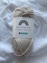 Hobbii Rainbow 8/4 Quality 100% Cotton, Color 73 (Pearl Gray) - £7.98 GBP