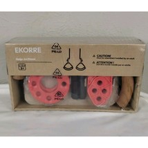 New Ikea Ekorre Exercise Hand Rings Rope Wood Handle Jon Eliason Age 5+ - $22.77