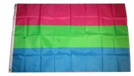 3X5 Polysexual Human Rights Flag 3&#39;X5&#39; Banner Brass Grommets - £3.82 GBP