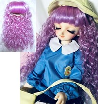 1/3 BJD Volks Super Dollfie SD Doll Wig W-8 Wavy Long Waffle Light Purple 9/10 - $50.26