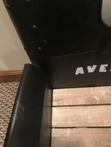 New  large rustic Truck Seat Wall Shelf in distressed metal - 36 inch wide image 4