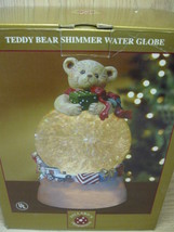 Teddy Bear Electrial Shimmer Water Globe Made for Dillard&#39;s  - £10.32 GBP