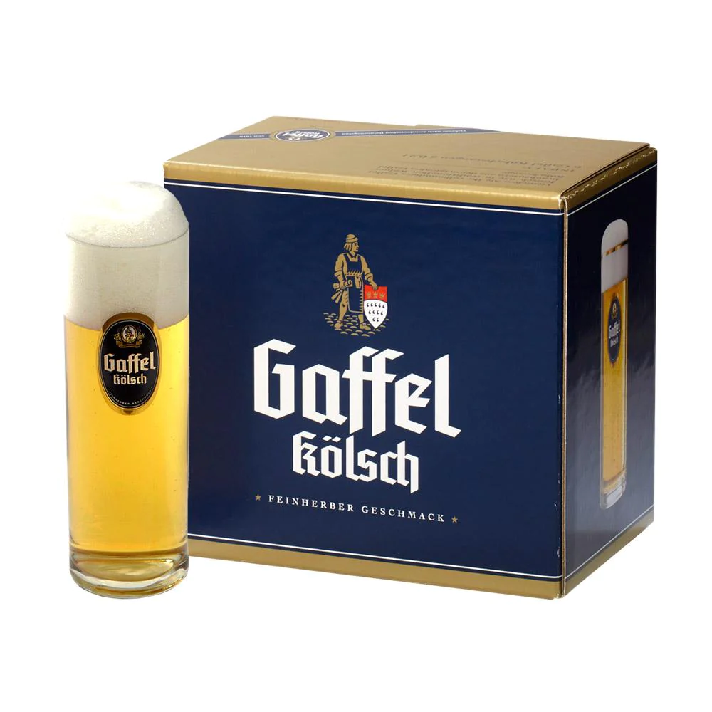6 Gaffel Kolsch Cologne Koln German Beer Glasses in Box - £58.59 GBP