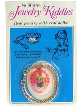 Vintage Mattel Liddle Kiddles Girls Jewelry Heart-Charm Silver Bracelet Mint MOC - £137.60 GBP