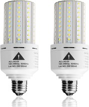 2 Pack Led Light Bulb 400W Equivalent 6250 Lumen 5000k Cool Daylight White E26 E - £44.38 GBP