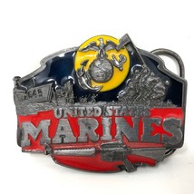 VTG Siskiyou United States Marines Iwo Jima Eagle Belt Buckle D Day Mili... - £50.63 GBP