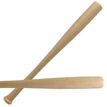 Heavy Duty Wood Baseball Rounder Softball Bat Brown Pole Stick Wooden - £10.05 GBP