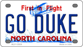 Go Duke North Carolina Novelty Mini Metal License Plate Tag - $276.39 MXN
