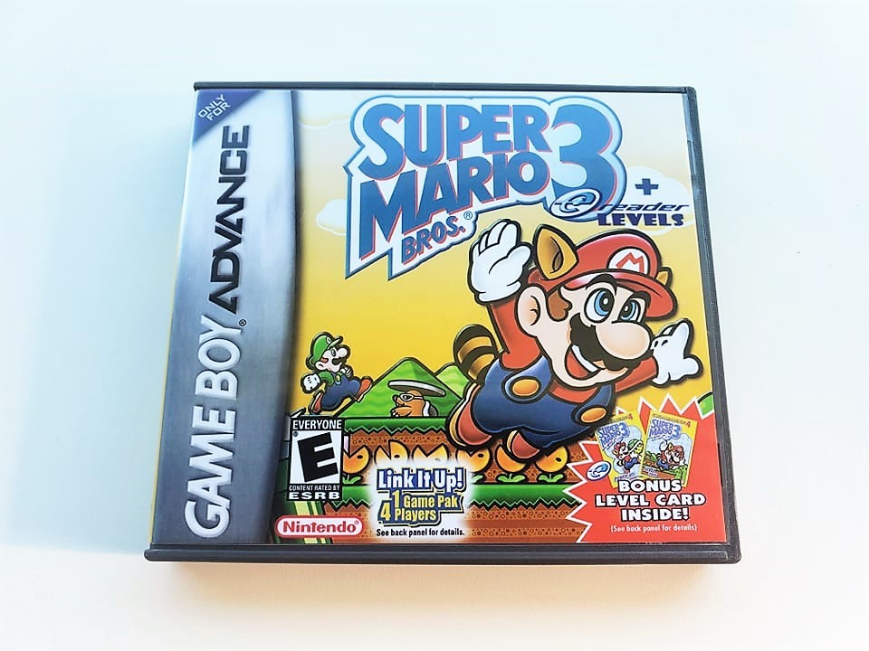 Super Mario Advance 4 Bros 3 BONUS 38 e-Reader ecard Levels Gameboy Advance GBA