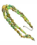 Jay King DTR Double Strand Mojave Green Turquoise Necklace Sterling Silv... - $270.31 CAD