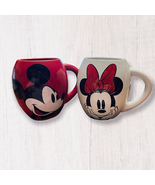 Mickey &amp; Minnie 18oz Barrel Shaped Stoneware Mugs - $448.37 MXN