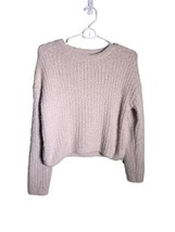 Willow &amp; Wind Size XS Beige Chenille Long Sleeve Casual Sweater - £11.07 GBP