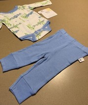 Burt&#39;s Bees Baby Boy Bodysuit &amp; Pants Set Preemie 100% Organic Cotton Se... - £9.56 GBP