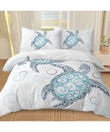 Turtle Bed Sets Ocean 3 Piece Turtle Themed Comforter Cover With 2 Pillo... - $141.83 CAD+