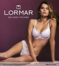 Brazilian Women&#39;s Everything Lace Stitching Flat Elastic Lormar Underwear Bubbly - £8.65 GBP