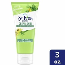 St. Ives Solution Clear Skin 3 in 1 SPF 25 Moisturizer 3 oz Tea Tree/Witch.. - £15.81 GBP