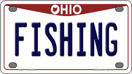Fishing Ohio Novelty Mini Metal License Plate Tag - £11.74 GBP