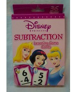 Walt Disney Princess SUBTRACTION LEARNING CARD GAME Flash Cards NEW - $188.16 MXN