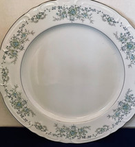 Norleans Theresa Round Serving Platter 12-3/8&quot; Stoneware Blue Floral Japan - $27.00