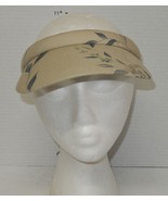 Womans IZOD Golf Visor Hat Cap Beige Tan Floral - $469.46 MXN
