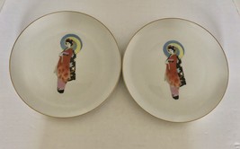 Madame Butterfly Fukagawa Arita Hand Painted Made in Japan Dinner Plates... - £17.31 GBP