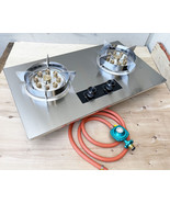 Stainless Countertop Jet Double Burner Drop-In Propane LP Stovetop Stove... - $217.83 CAD