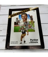 Purdue vs Illinois Program Oct 12, 1985 Ross-Ade Stadium Vtg College Foo... - $22.76