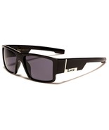 LOCS SLEEK BLACK SQUARE WRAP AROUND RETRO SPORT SUNGLASSES CHOPPER MOTOR... - $244.38 MXN
