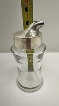 Vintage Reed &amp; Barton Sugar or Creamer Pourer, Glass w/Soldered Silver Lid - $19.75