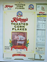 Kellogg&#39;s Corn Flakes Empty Cereal Box 90TH Anniversary 1996 Sku U198/18 - £17.32 GBP