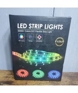 Led Strip Lights 32.8ft 10m RGB with 44 Keys IR Remote and 12V Power - $273.56 MXN