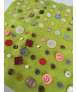 110 VINTAGE assorted buttons lot BAKELITE LUCITE AGATE 1950&#39;s 1960&#39;s - $65.99