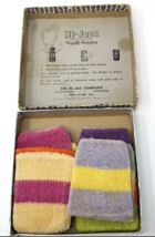 Coasters Drink Sleeves Hi Jacs Terry Cloth Set of 8 1950s Striped Barware - £14.80 GBP