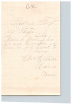 1885 Handwritten Letter Elias E Park Rockland MA Ephemera Shield Stamp E... - $37.01