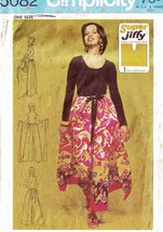 Misses&#39; WRAP-&amp;-TIE PANTSKIRT Vintage 1972 Pattern 5082 One Size - $12.00