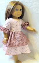 Pretty Layered DRESS with Short Ruffled Sleeves ~ Clothes for 18&quot; Doll F... - £11.65 GBP