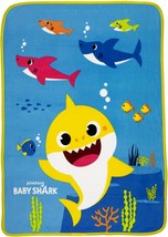 Baby Shark Throw Blanket Measures 46 x 60 inches - £19.53 GBP